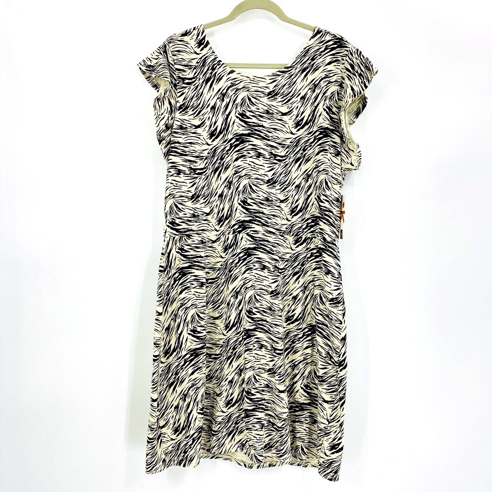 Natural by Known Supply Dress Size XL Animal Print Organic Cotton